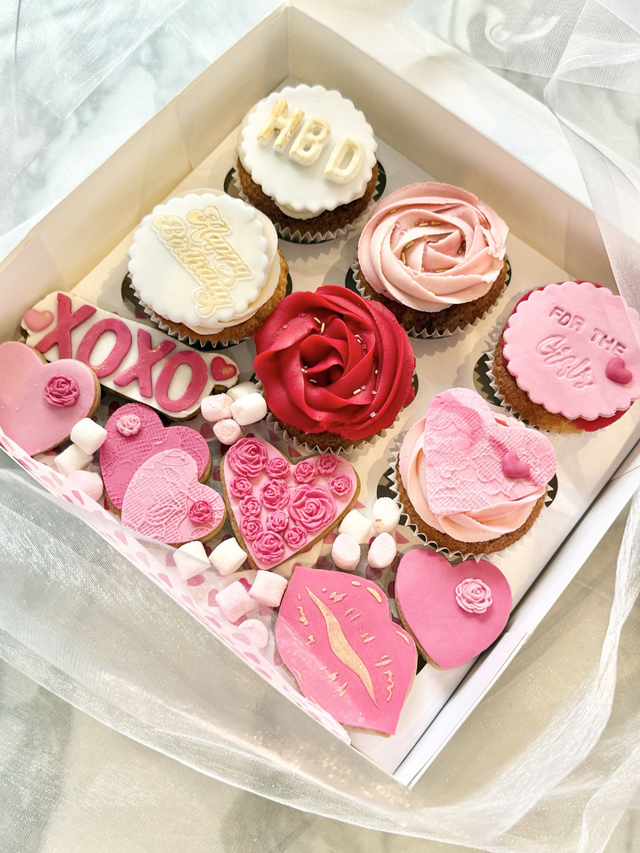 Valentine’s / Galentine’s Cupcakes, Cookies