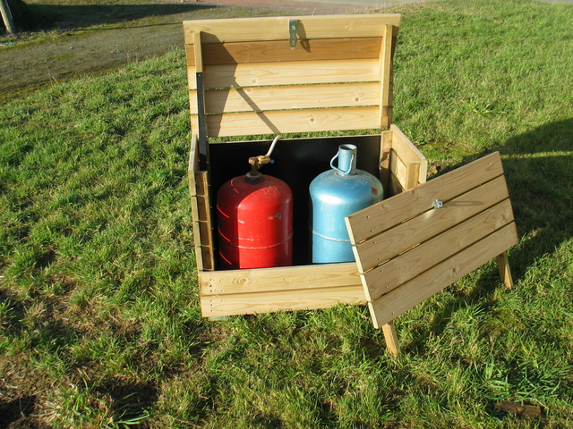 Coffre à bouteilles de gaz BOIS