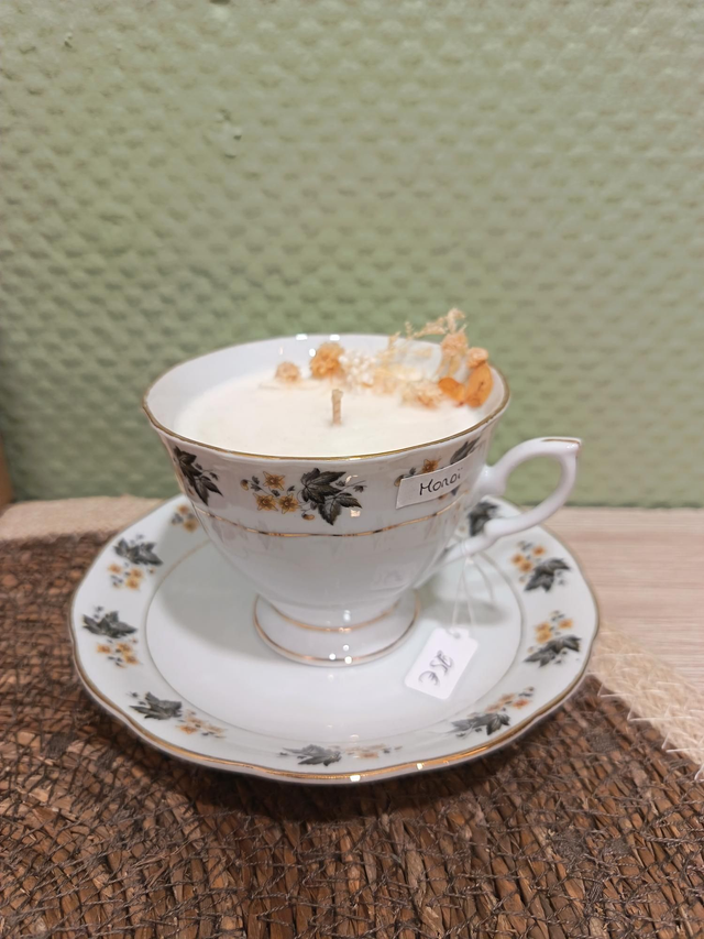 Tasse feuilles "monoï"