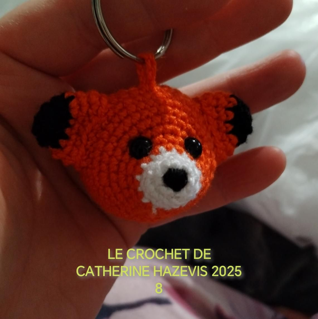 2025 TÊTE DE RENARD EN PORTE CLÉ 