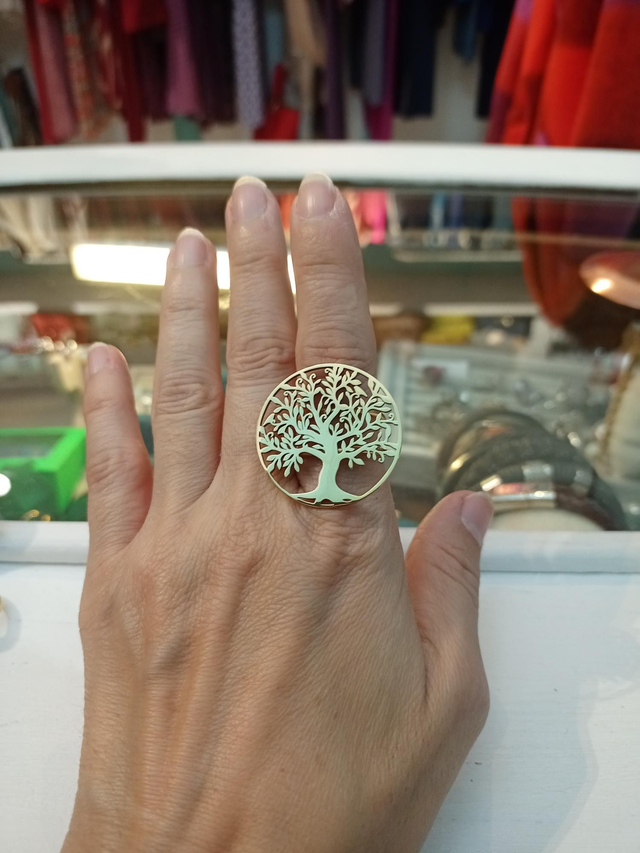 Anillo Maxi Árbol de la vida ajustable