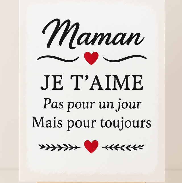 Cadre Maman je t’aime 