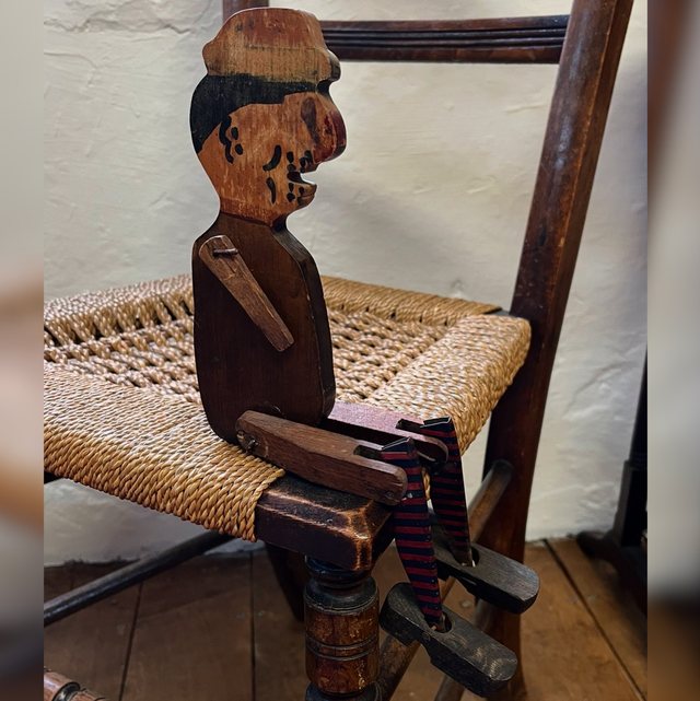 1930’s/ 40’s Naive Wooden Articulated Jigger Doll