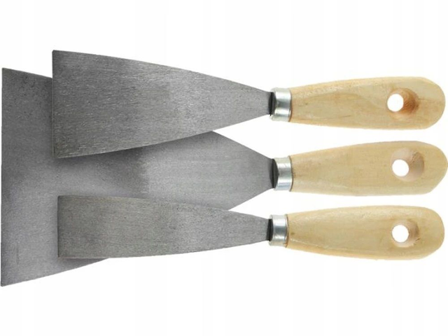 Jeu de  spatules mastics de peinture 25-80mm, 3 pcs