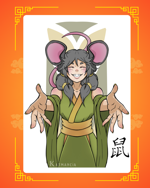 Affiche-Zodiaque chinois-Rat