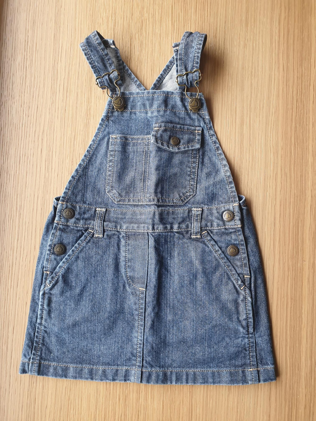 Robe salopette en jean Petit Bateau 3 ans