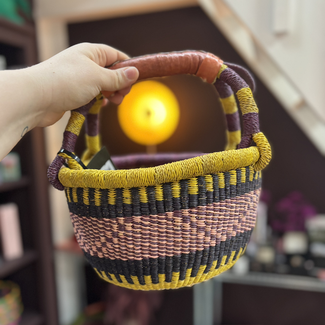 Bolga Round Basket S - Gone Arty