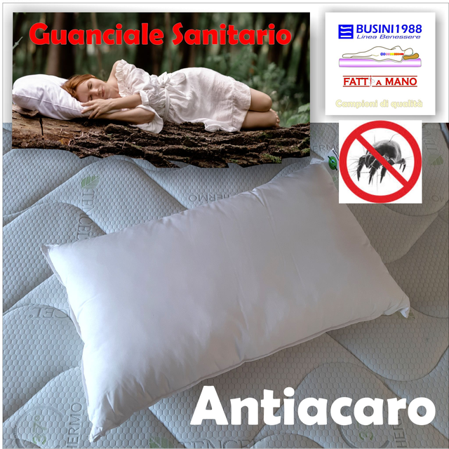 Guanciale Sanitario FIBRA ANTIACARO