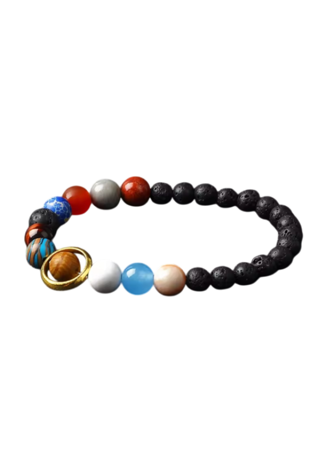 Natursteinarmband Planeten