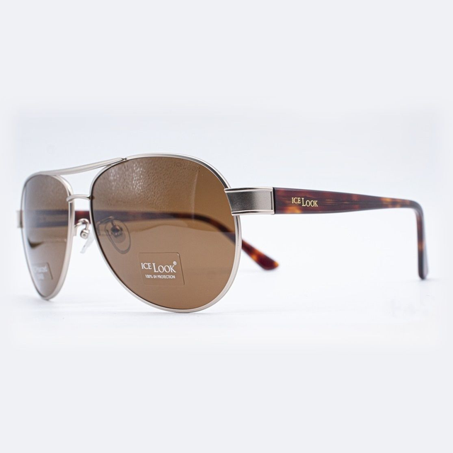 Lentes de Sol Ice Look KF-13003X Polarizados Aviador Metálicos | Estilo Ray-Ban RB3386 - UV400
