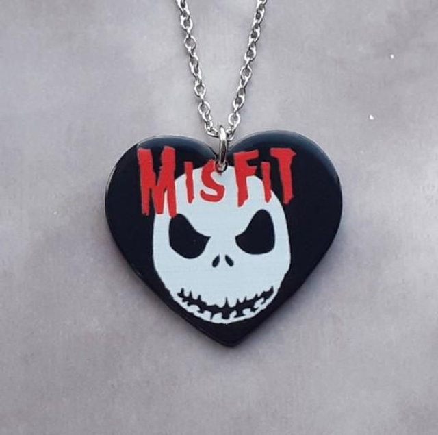 Misfit Jack Skellington Necklace 