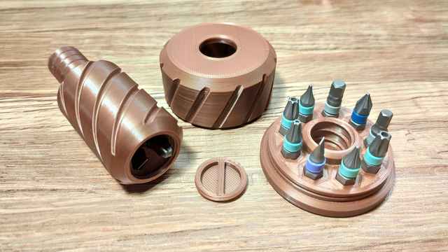 Destornillador y organizador de puntas