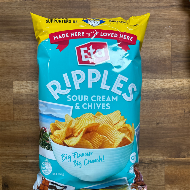 Eta Ripples Sour Cream 150g (NZ)