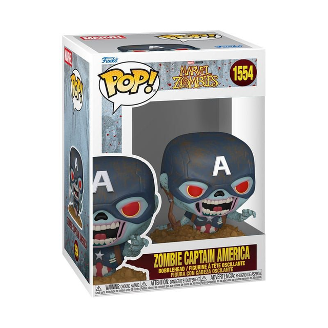 Funko - Marvel Zombies Captain America 9 cm POP!