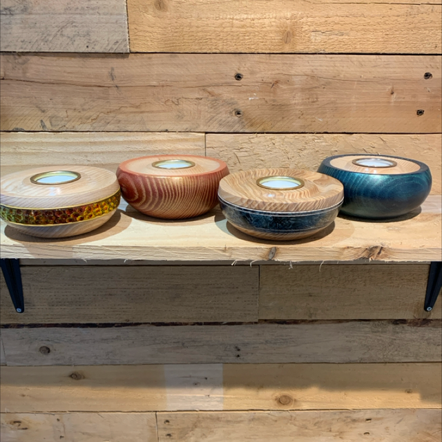 Wooden Tea Light Holders 