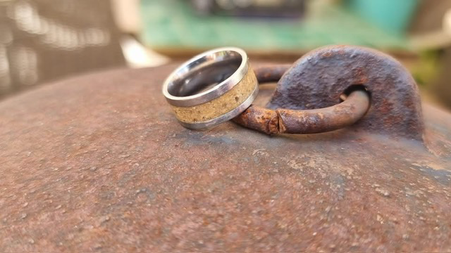 Local stone resin rings