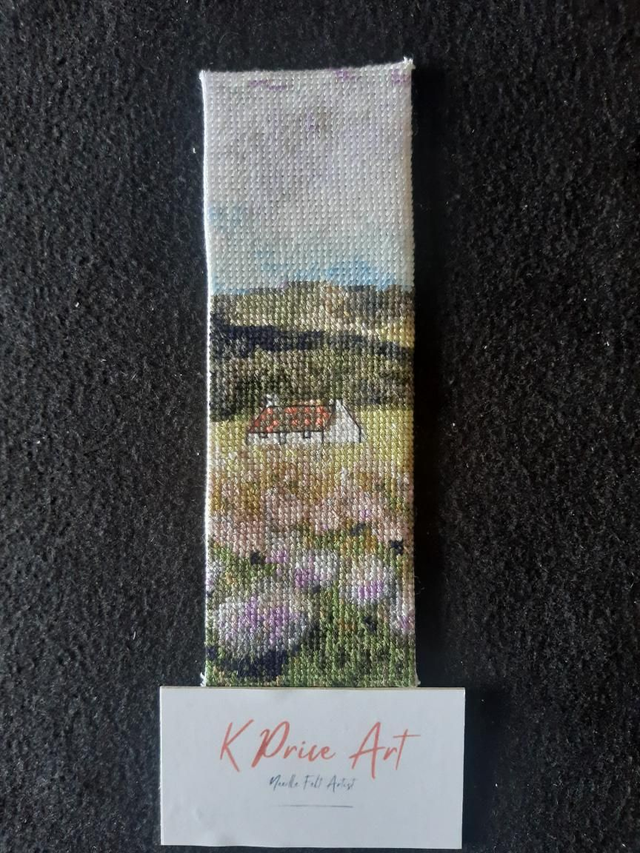 Athnamulloch Thistles bookmark cross stitch kit