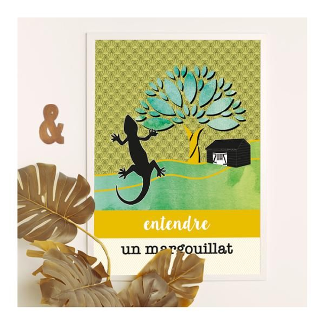 Affiche "Entendre un margouillat"