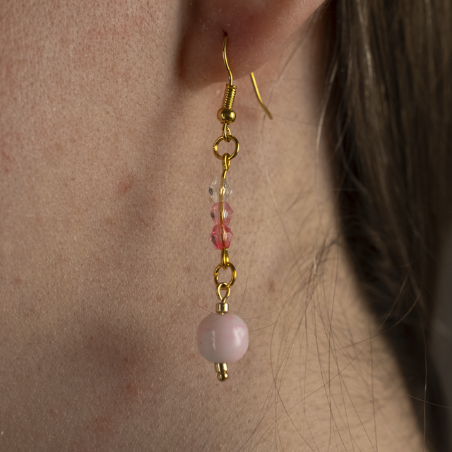 Déméter - Boucles d'oreilles dorées
