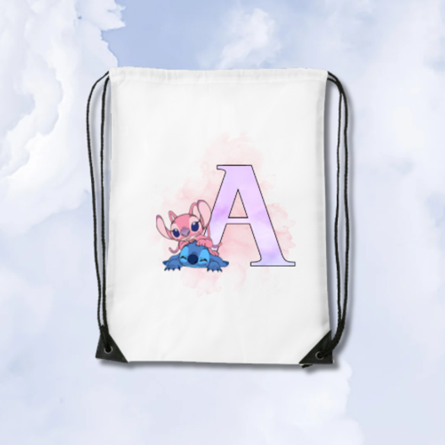 Sac Cordon Angle Et Stitch Lettre