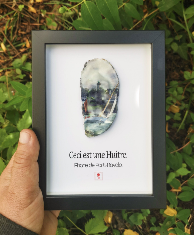 13x18 : "Ceci est une Huitre "Port Navalo" c