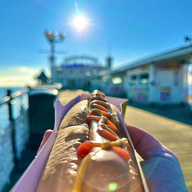 Brighton Beach Collection Greetings Card - Hotdog