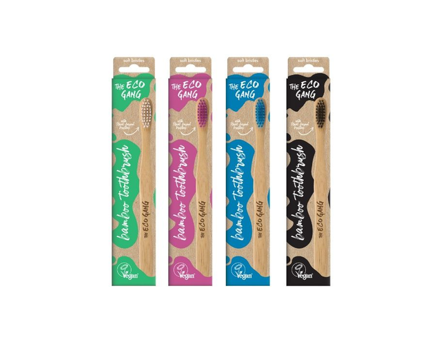 [The Eco Gang] Bamboe Tandenborstel - Soft - Mix Omdoos 20st.