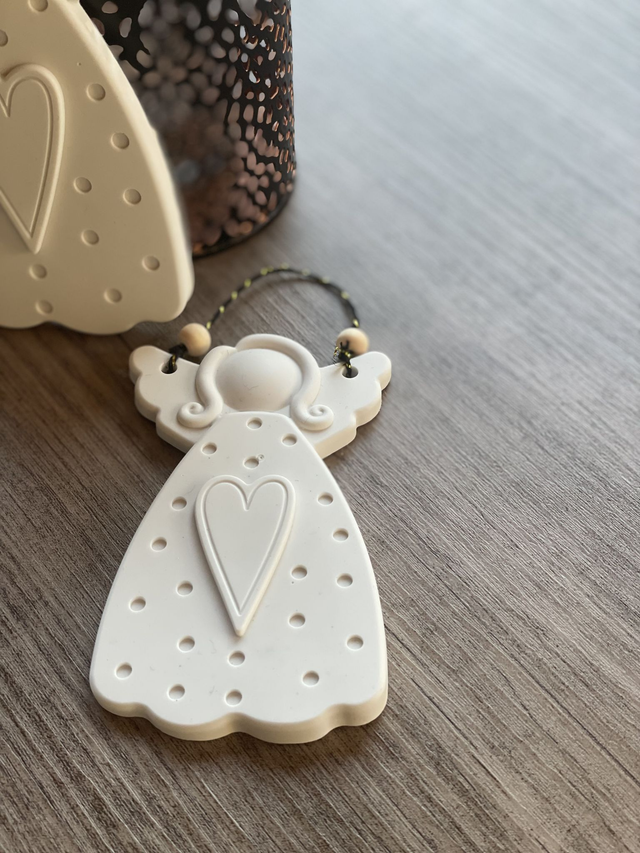 Suspension ange en jesmonite - Décoration de artisanale