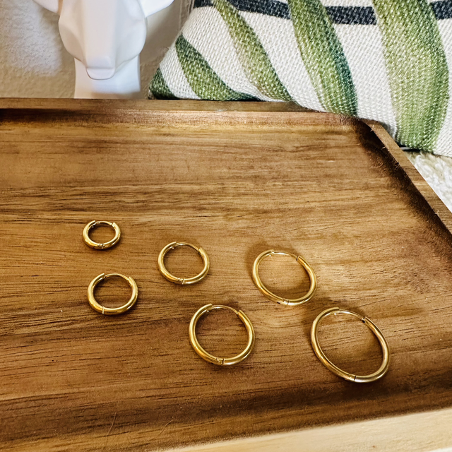 Créoles fines dorées 