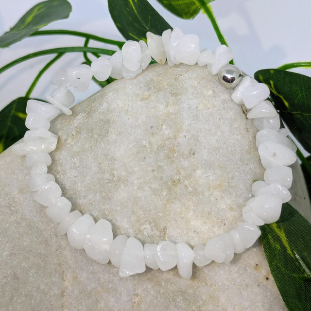 Bracelet "Quartz neige" baroque BR-206