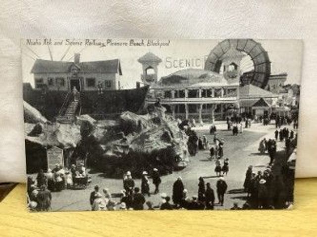 Noah's Arc and Scenic Railway, Pleasure Beach, Blackpool, Lancashire Posted 1923. Antique Postcard Our Ref No R474 £2.50