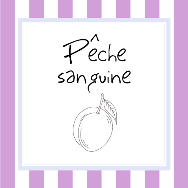 Pêche sanguine (Confiture, 370g)