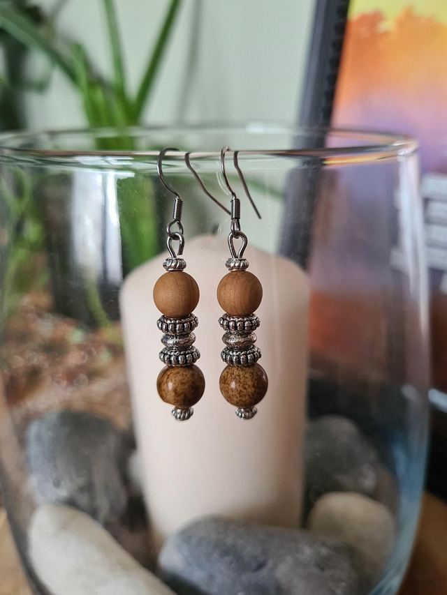 Boucles D'oreilles Jaspe Paysage