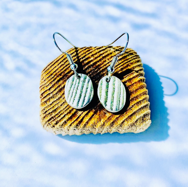 Driftwood texture earrings