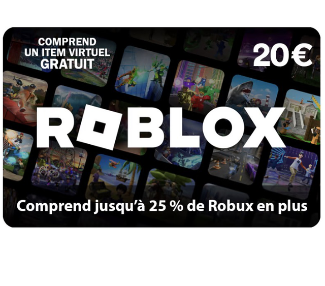 (Tombola) Carte cadeau roblox 20€