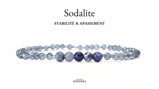 Bracelet | Sodalite Bleue - Éléments V2 (B)
