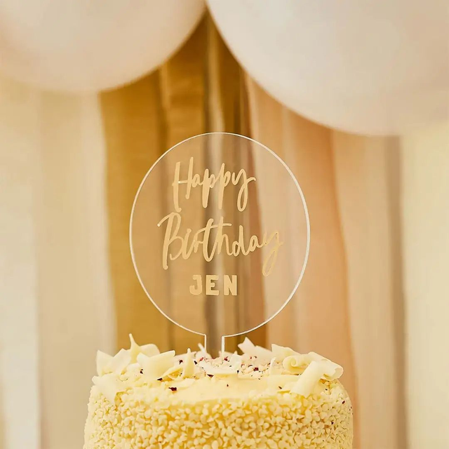 Acrylic Cake Topper
