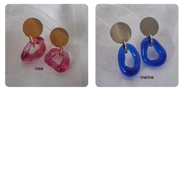 Boucles d'oreilles Organique