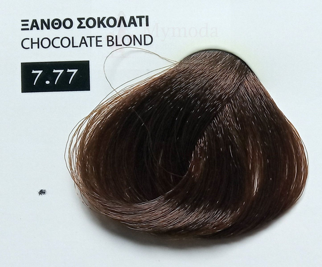 ΒΑΦΗ ΜΑΛΛΙΩΝ EXCLUSIVE ΣΕ ΕΠΑΓΓΕΛΜΑΤΙΚΗ ΣΥΣΚΕΥΑΣΙΑ 100ml Νο 7.77 ΞΑΝΘΟ ΣΟΚΟΛΑΤΙ