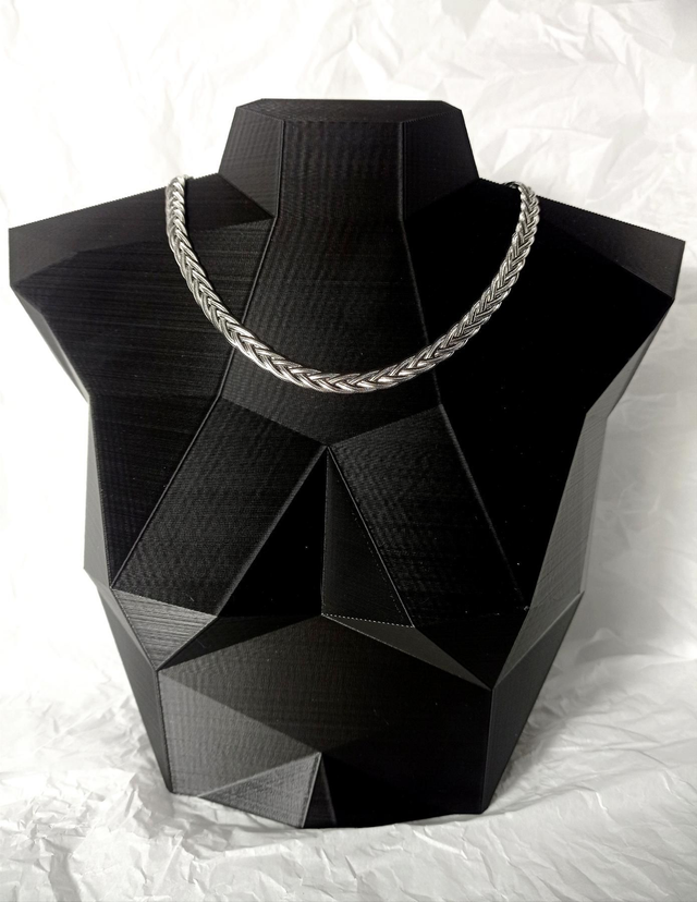 Corrente fita tripla em aço inoxidável 