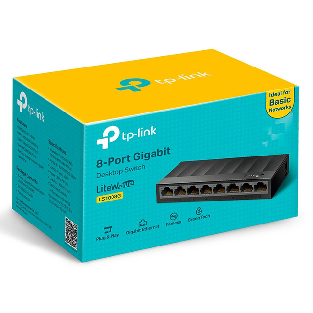 Switch réseau 8 ports TP-Link LS1008G - 10/100/1000 Mbits