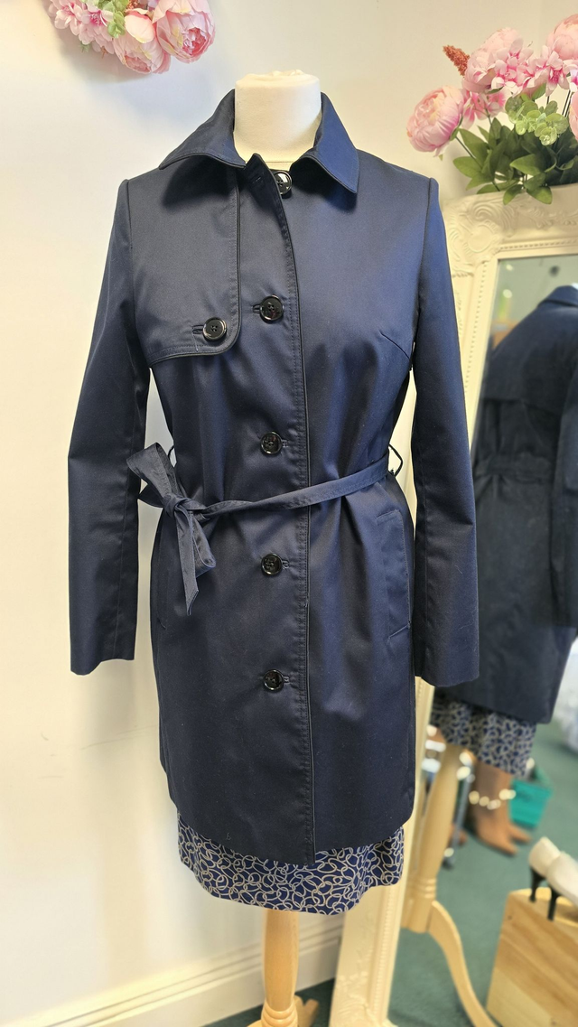 Navy raincoat size12