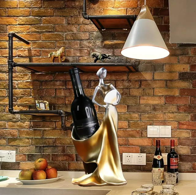 Weinflaschenhalter Designer Frau Lotus