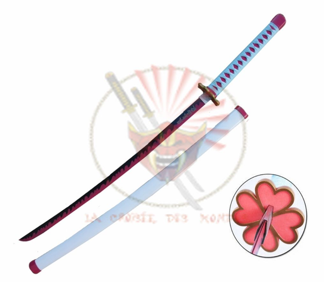 Demon Slayer Katana Mitsuri Kanroji Epee en Acier Kimetsu No Yaiba Sabre