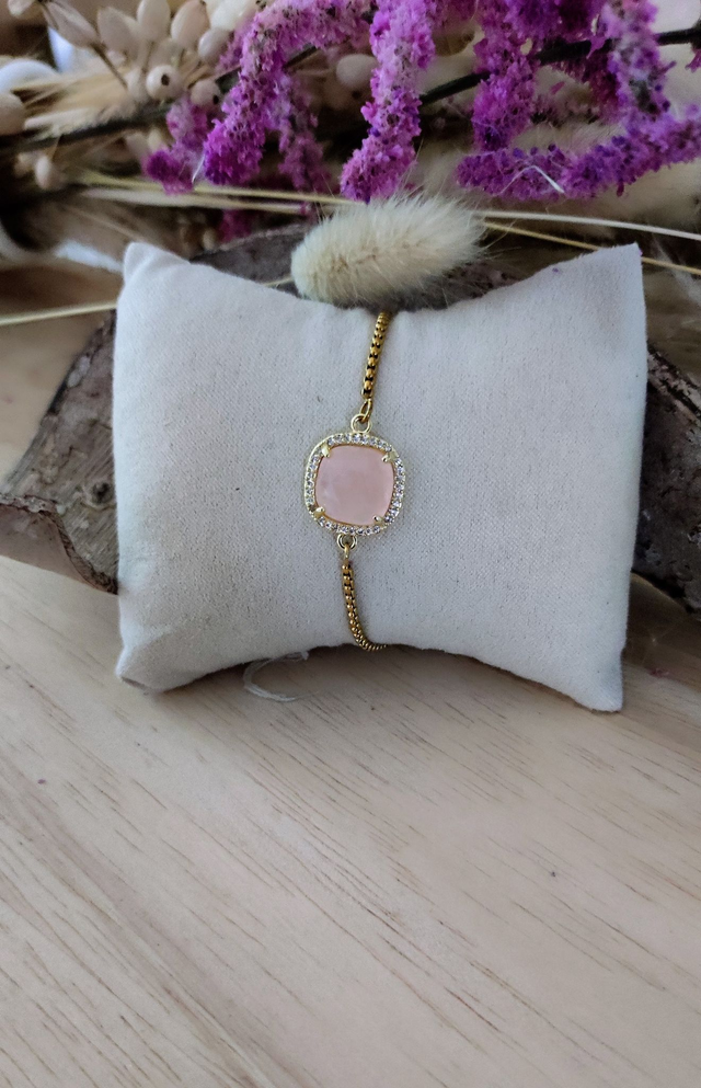 Bracelet Quartz rose (sans breloque)
