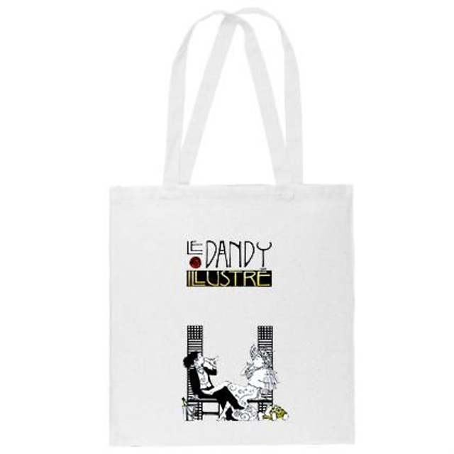 Tote bag coton épais "Le Dandy illustré"