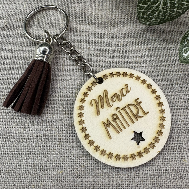 Porte-clés Merci Maître