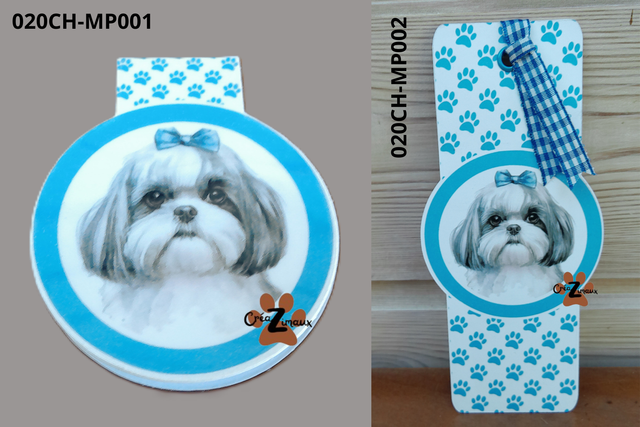 Marque pages Shih tzu (magnétique ou standard) 