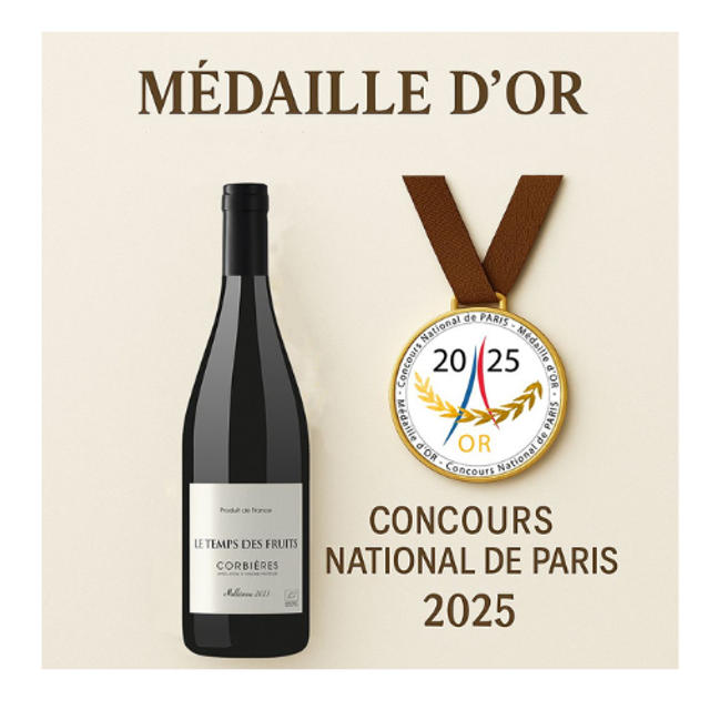 AOP CORBIÈRES - LE TEMPS DES ÉPICES - JEFF CARREL RGE BIO 0.75 L / 14% 2019