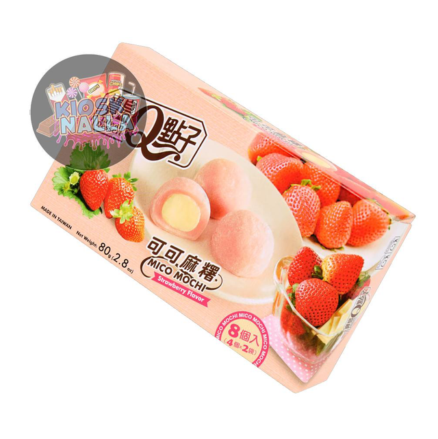 Mico mochi Erdbeere 8 Stück | 80 g